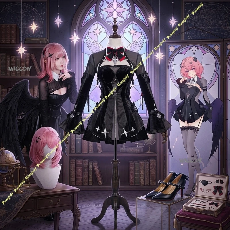Zenless Zone Zero Kostüm Ramiel Cosplay-Kostüm-Set mit Kleidung, Perücken, Schuhen, Halloween-Rollenspielkleidung, hohe Qualität