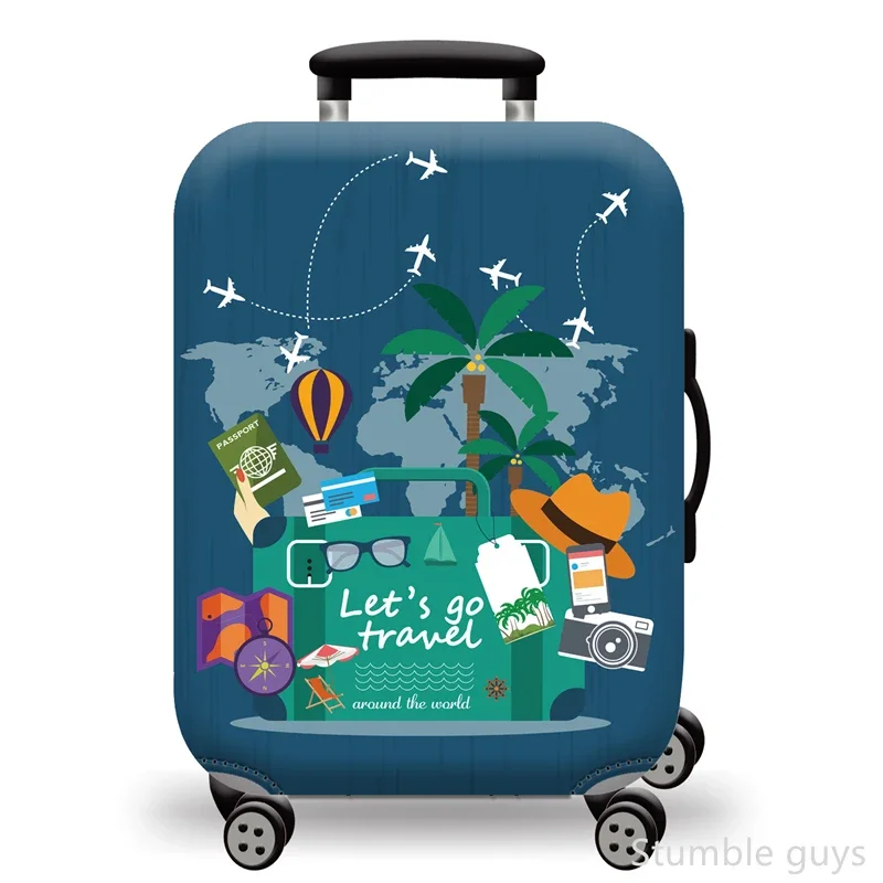 

Эластичный пылезащитный чехол для чемодана, защитный, устойчивый к царапинам, тянущийся чехол для багажа, незаменимый для авиаперелетов, 18-32 дюйма