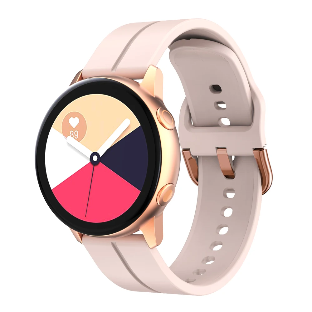 Gelang silikon untuk Garmin Vivoactive 5 3, gelang jam tangan pintar Venu 2 Plus SQ Forerunner 245 645, gelang jam olahraga musik