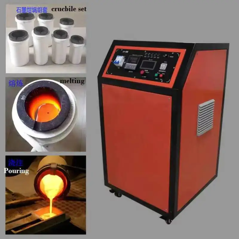 Induction Furnace for Metals such as Gold, Silver, Brass, Copper, Iron, etc., with Fast Melting Speed