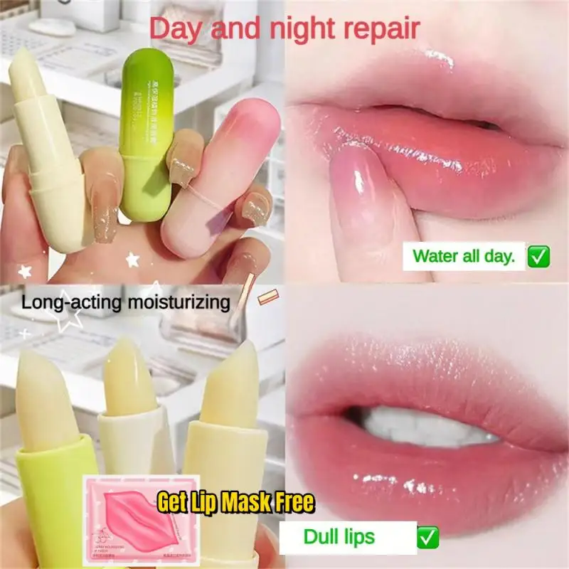 Avocado Matte Lipsticks Color Changing Lipstick Tubes Hydrating Vitamin C Lip Moisturizer Waterproof Lip Blam