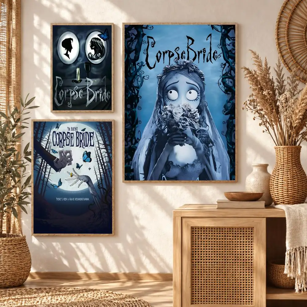 Gothic Romance Movie C-Corpse Bride Painting Calligraphy Modern Canvas Wall Art Prints for Living Room Decor | Wall Decals