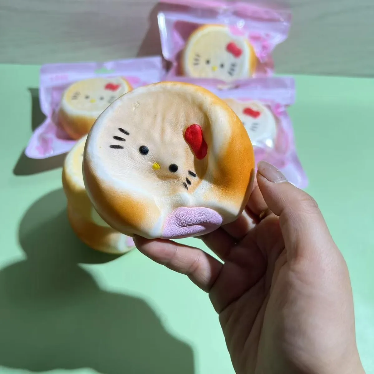 مرحبا كيتي أنيمي الكرتون لينة تدفق بطيئة القلب نفخة لعبة ساندويتش الإجهاد الإغاثة ضغط اللعب هدية لصبي فتاة الأطفال #6