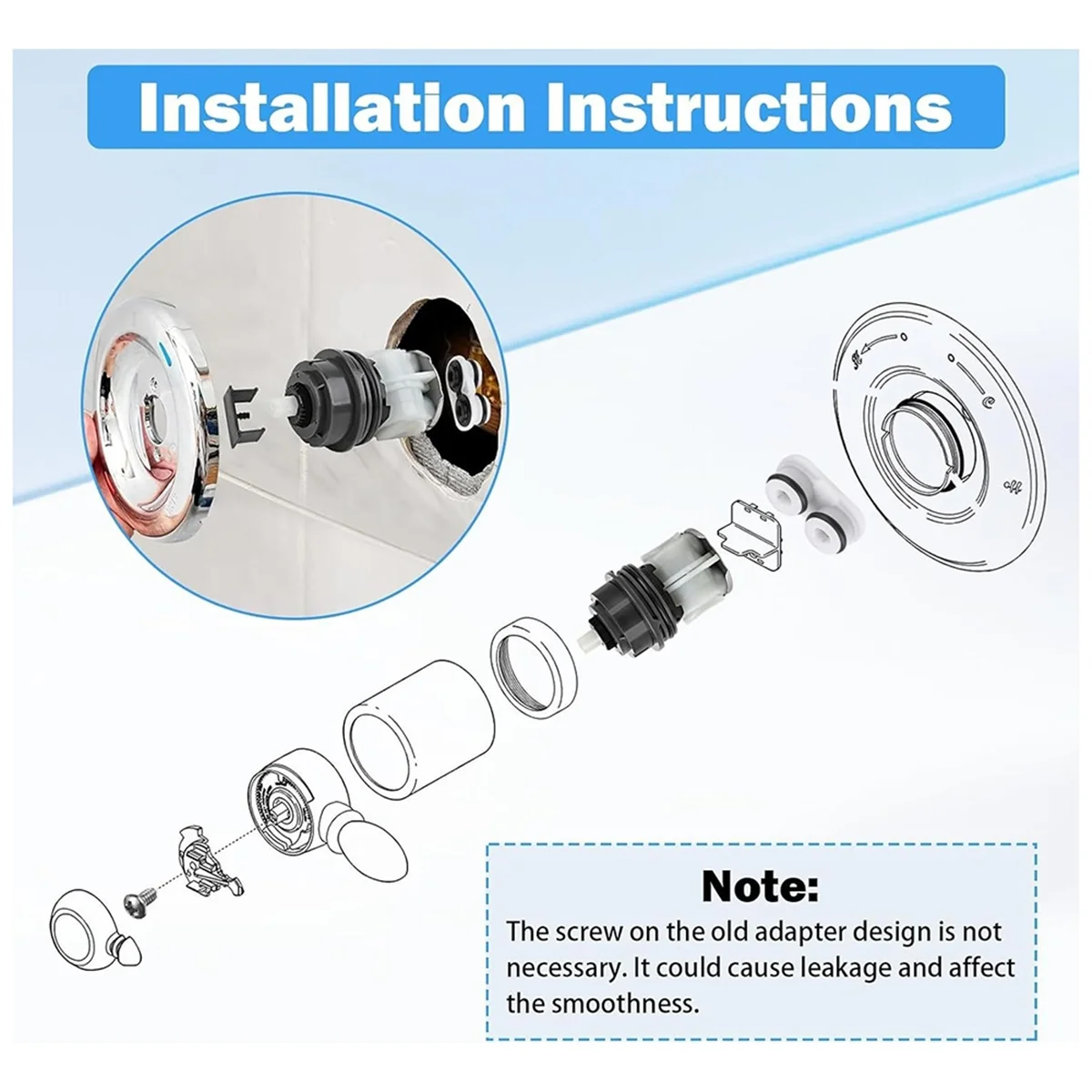 RP50587 for Delta Cartridge Valve & RP46463 Delta Shower Cartridge Replacement DST Single Handle Faucets Repair