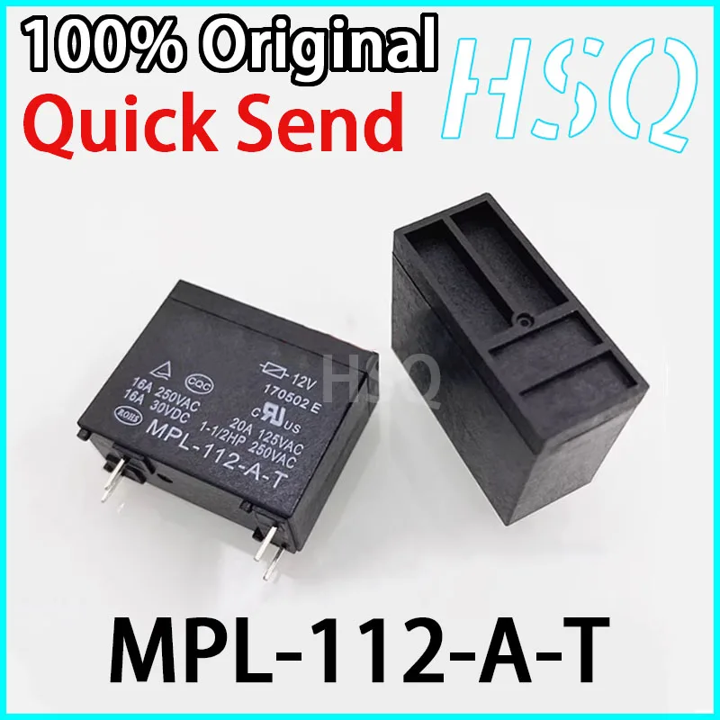 5 قطعة العلامة التجارية الجديدة الأصلي MPL-112-A-T 12 فولت التتابع 16A 4 دبوس
