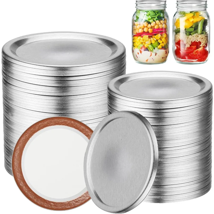 

Canning Lids Regular and Wide Mouth Mason Jar Lids Only for Ball Kerr Jars 56