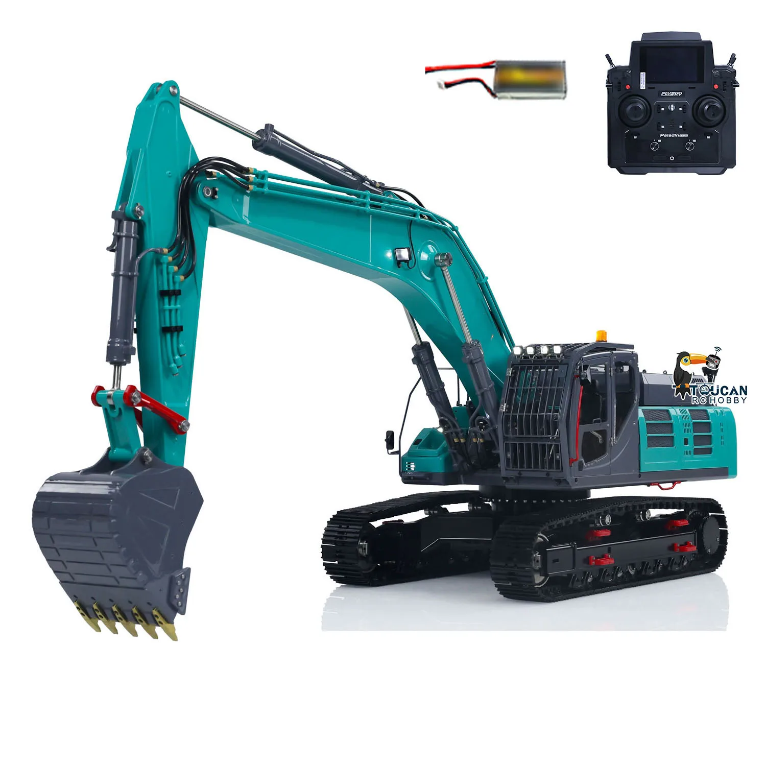 LESU 1/14 AOUE-SK500 RC Hydraulic Metal Excavator RTR Digger Controlled Engineering Vehicles PL18EVLite Light System Boys Toys