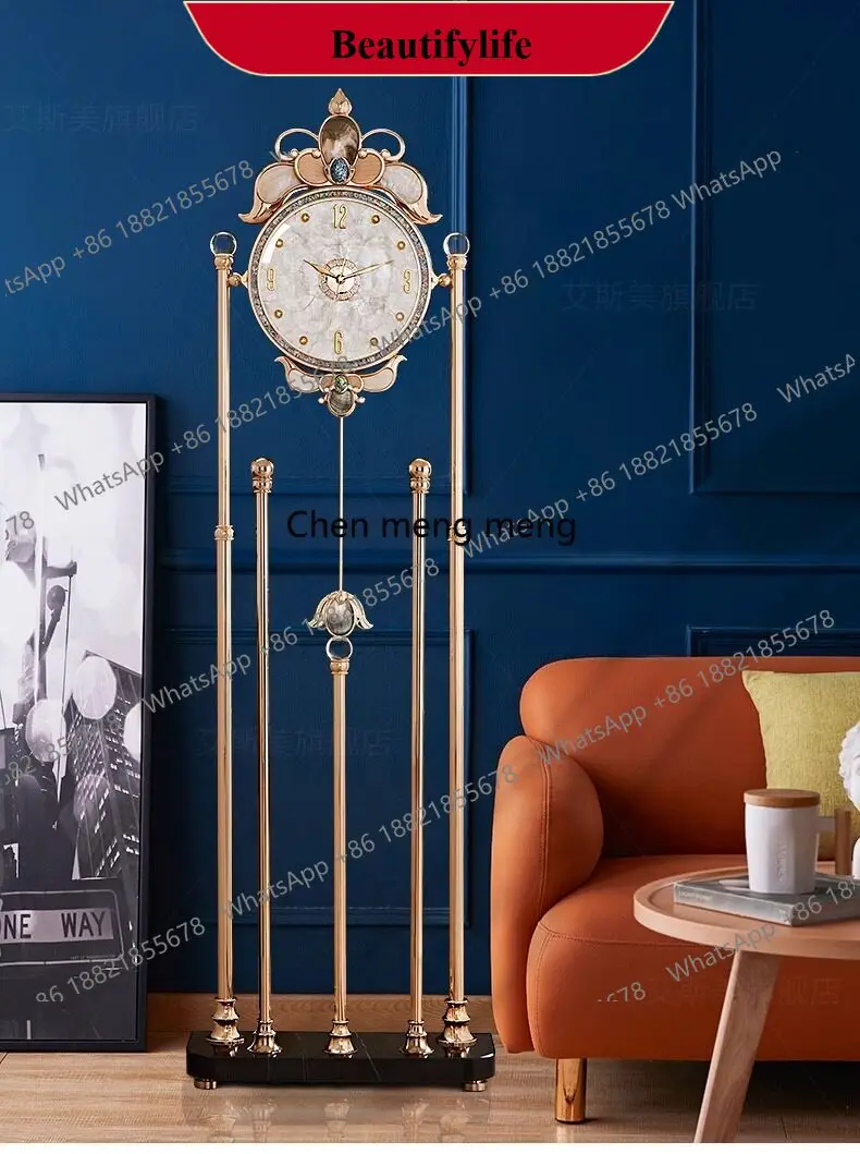 

d178 Home ornaments Floor-to-ceiling clocks Modern simple European light luxury desk clocks Shell decorative clocks