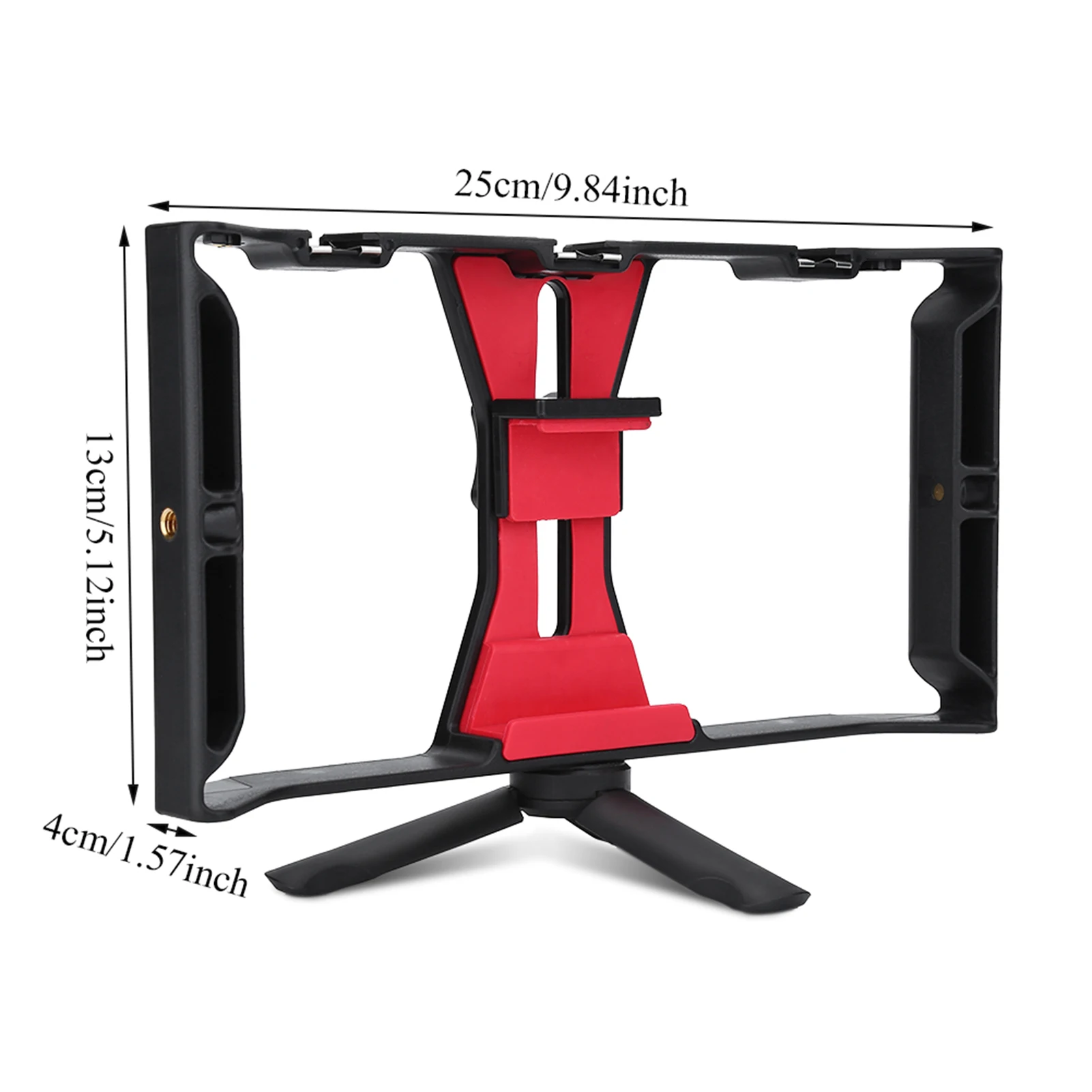 جهاز هاتف ذكي محمول باليد ، حقيبة صناعة الأفلام مع حامل ثلاثي القوائم ، مقبض مزدوج ، حذاء بارد ، تسجيل فيديو ، بث مباشر