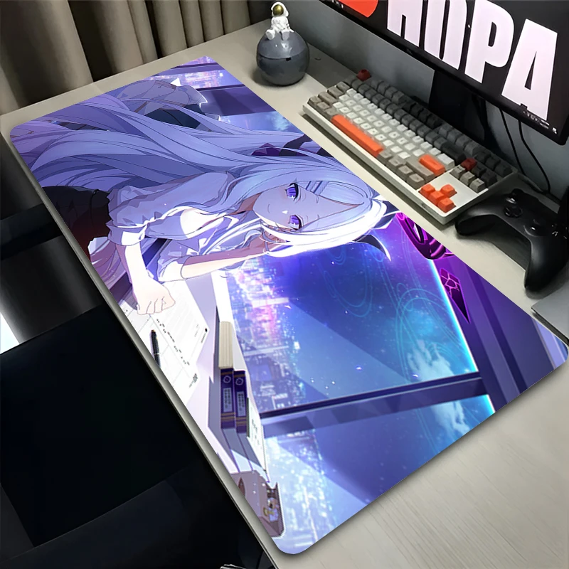 

Mouse Pad Laptop Non Slip Extended Desktop Mouse Mat Rubber Keyboard Pad Blue Archive Sorasaki Hina Gaming Accessories Mousepad