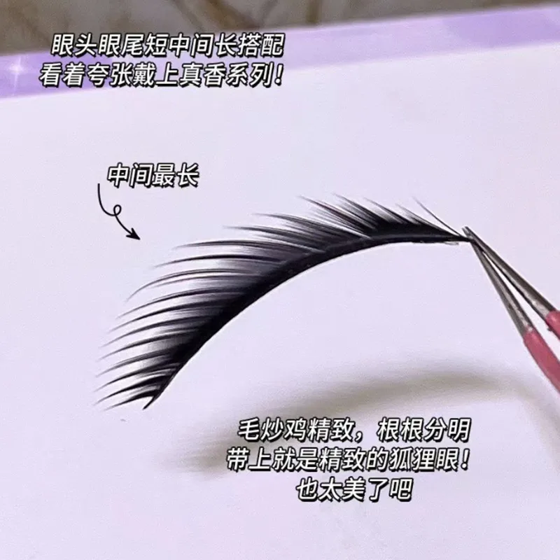 5 أزواج من الرموش الصناعية المجنحة القابلة لإعادة الاستخدام الطبيعية السميكة الطويلة مانغا جلدة الثعلب العين ماكياج الجمال أداة