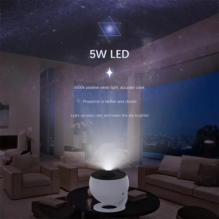 2025 New Star Projector Night Light High Definition Bedroom Ambient Table Lamp Dreamy Starry Sky Create An Atmosphere Desk Lamp