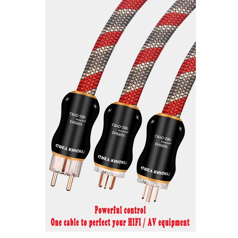 17mm Audiophile HiFi  Audio OCC Power Cables Super High power Connection Cable EU/US/AU  AC Power CordFor AMP CD Player Speaker