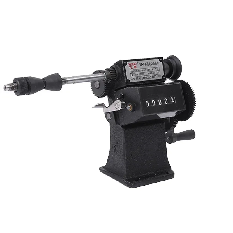 

Небольшая ручная намоточная машина для NZ-1, ручная машина двойного назначения для подсчета и намотки катушек, намоточная машина 0-9999, диапазон счетчиков