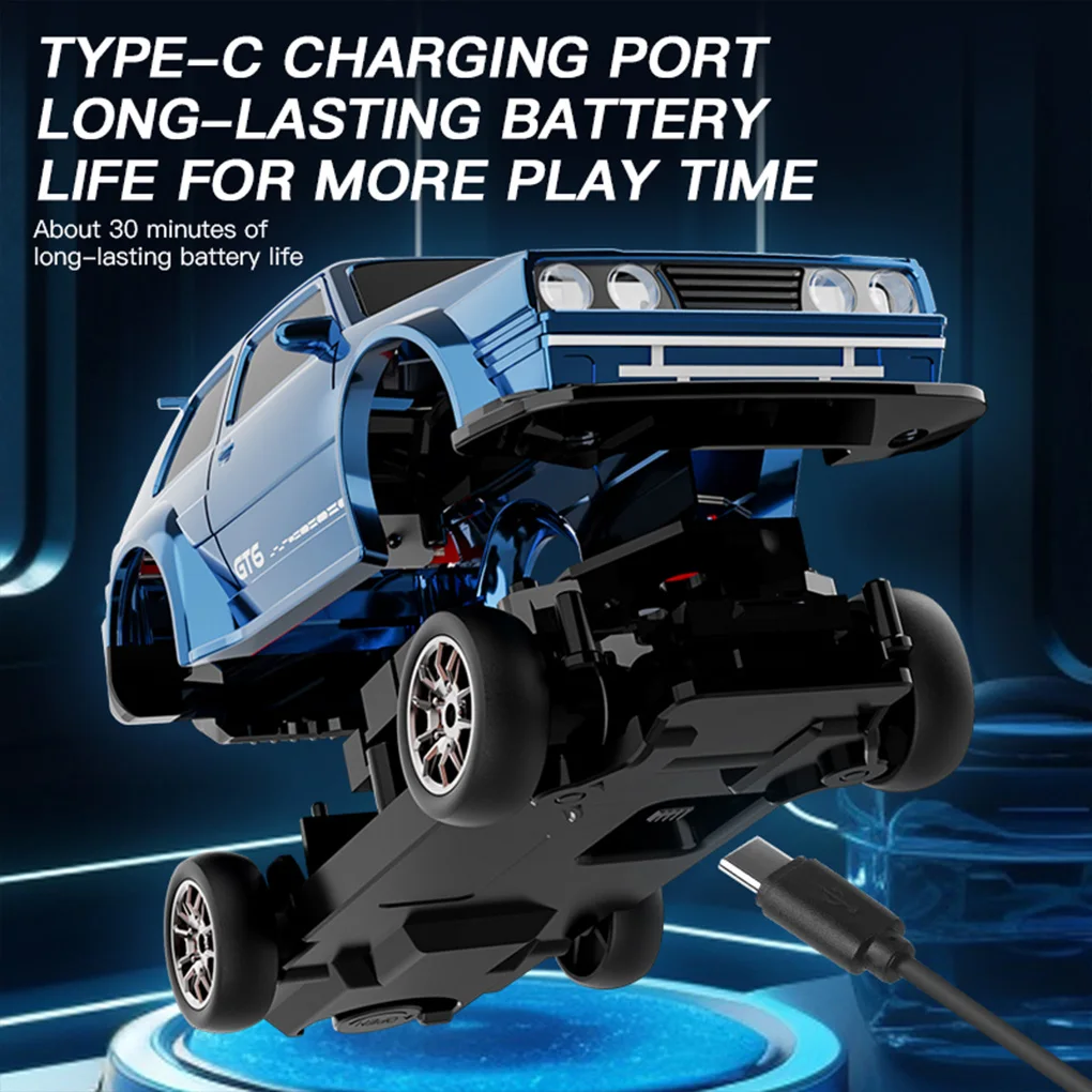 

KF30 1/43 Мини RC Drift Car Gyro Высокоскоростная гоночная игрушка Мини-гонки с полным приводом 4WD Радиоуправляемый автомобиль с дистанционным управлением