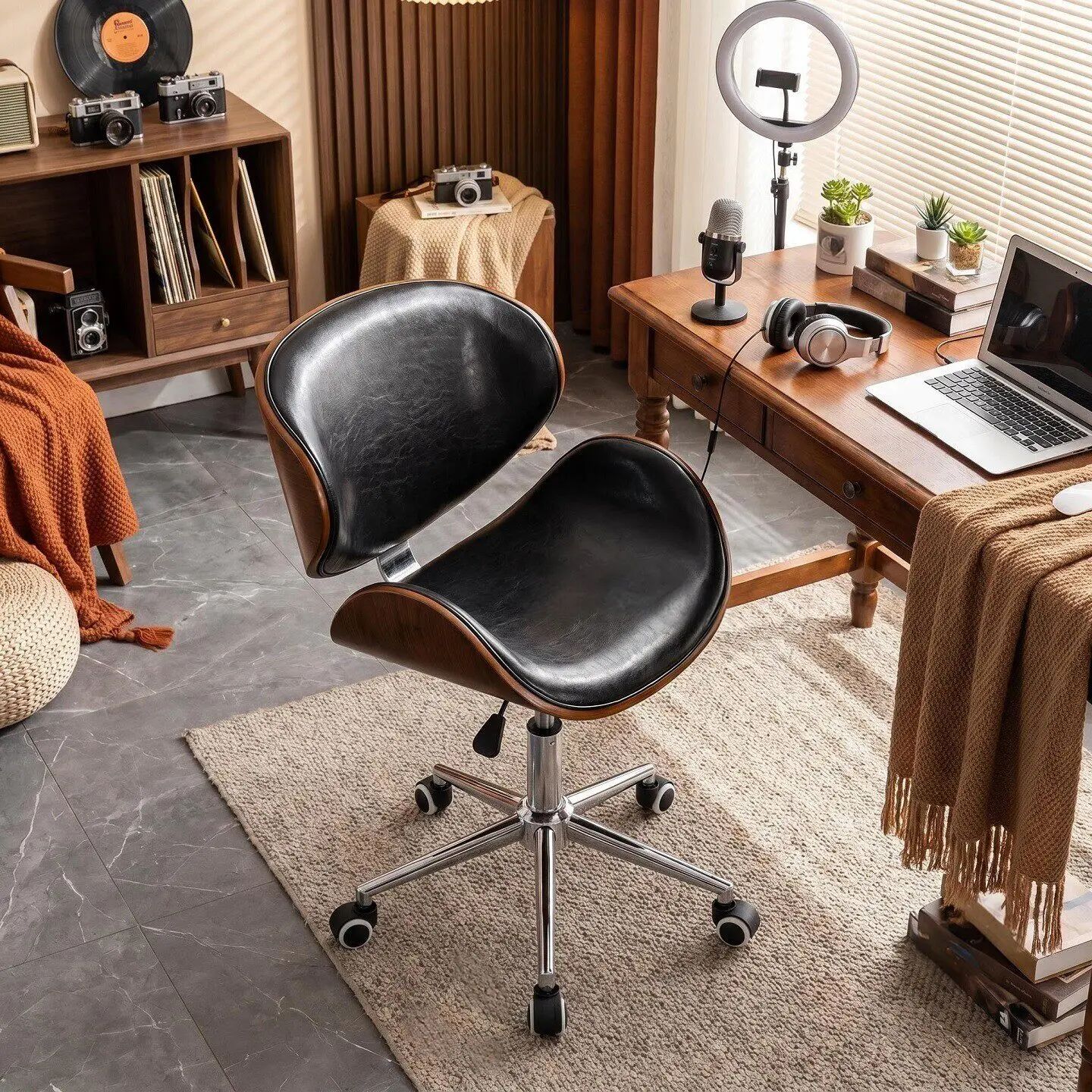 Bedroom Swivel Comfortable Office Chair Luxury Recliner Mobile Office Chair High Back Living Room Cadeira Ergonomica Furniture