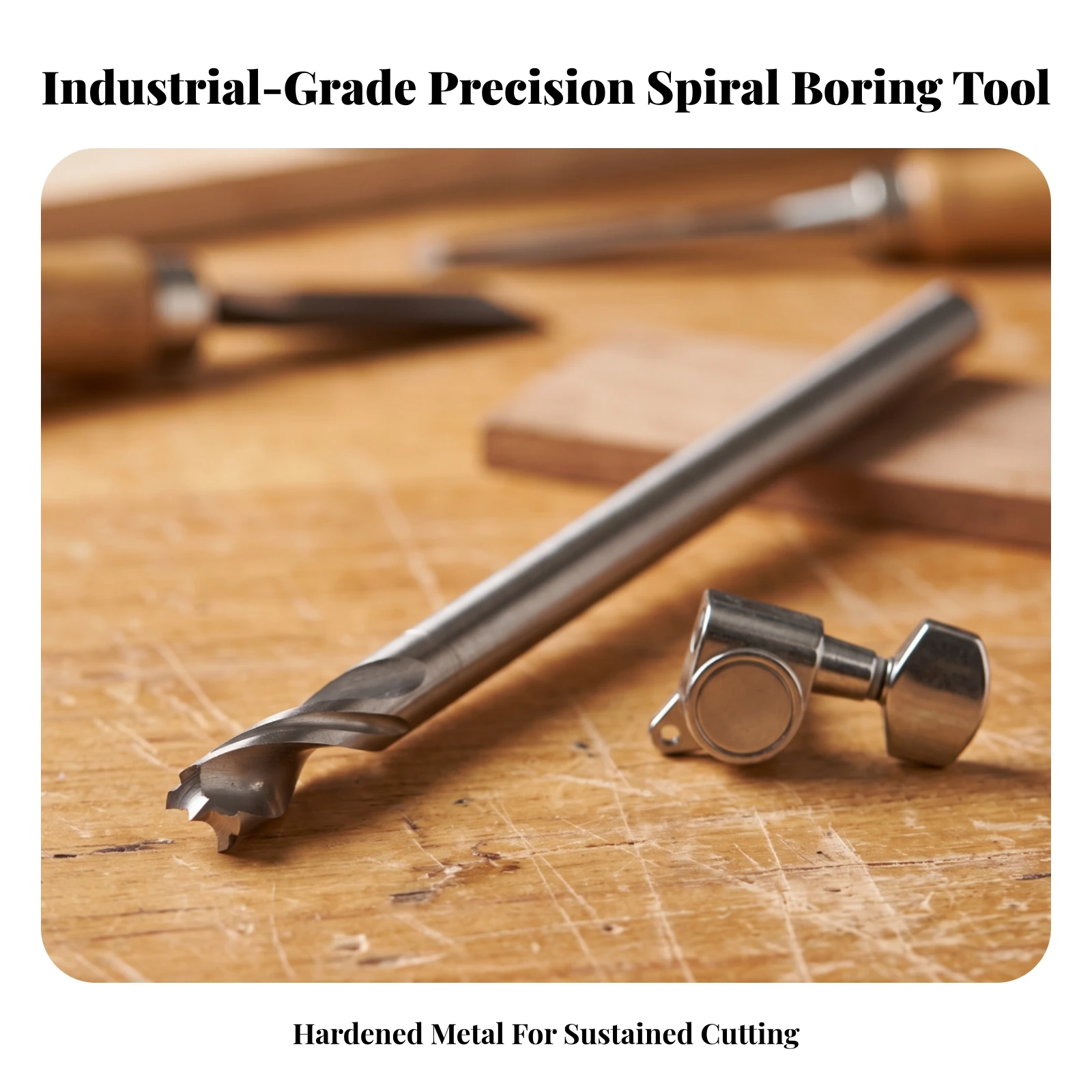 Guitar Drill Bit Sharp Long Drill Bit Tool Precision Sturdy for Luthiers, Instrument Building, Workshop