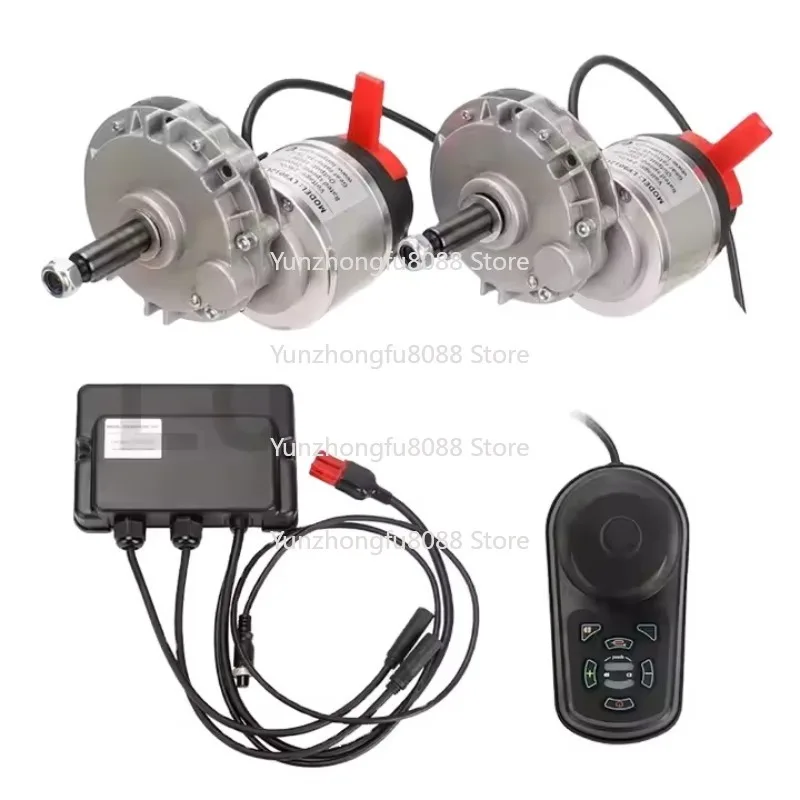 24V 200W Electric Wheelchair Motor with Brake 100 Rpm 120 Rpm 12v Electric Wheelchair Motor with Controller and Joystick