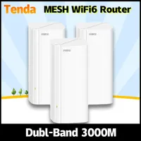 Tenda EM/EC12 AX3000 Wifi6 Mesh Router Gigabit Hearty Whole Home  5G 2402Mbps Wi-Fi6 System High-speed Wifi Extender Long Range