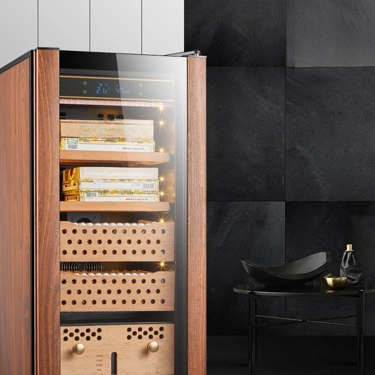 

Compressor cigar cabinet constant temperature and humidity