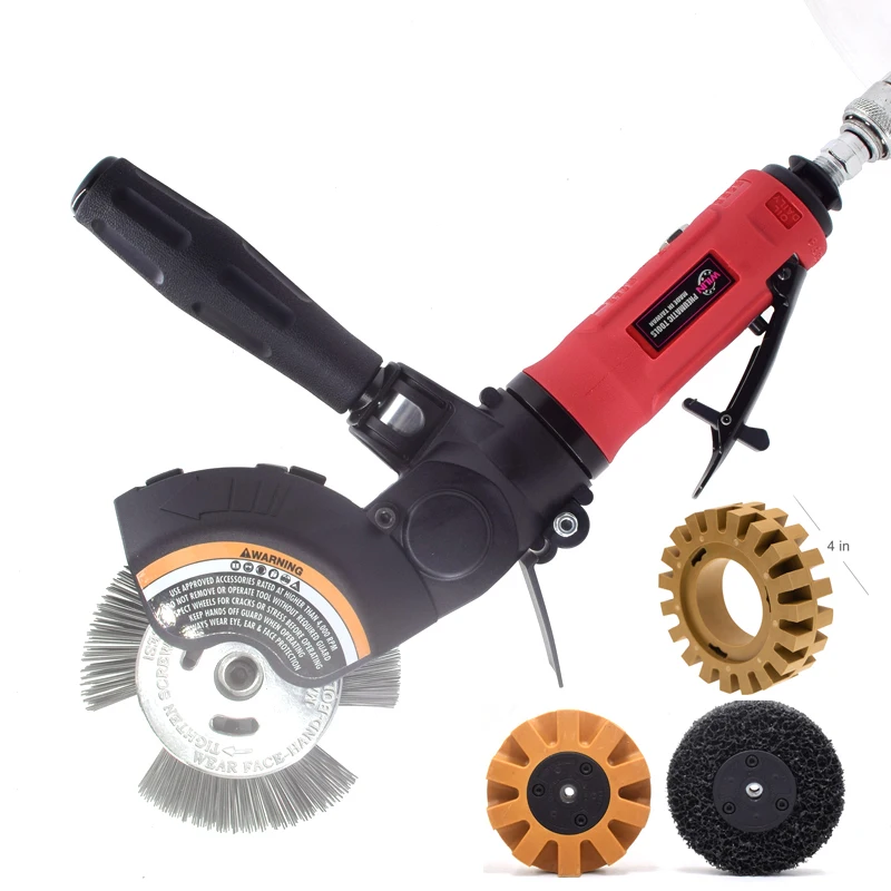 Air Surface Preparation Sander Kit Rust Paint Remover Pneumatic Grinder Car Decal Glue Sticker Removal Tool