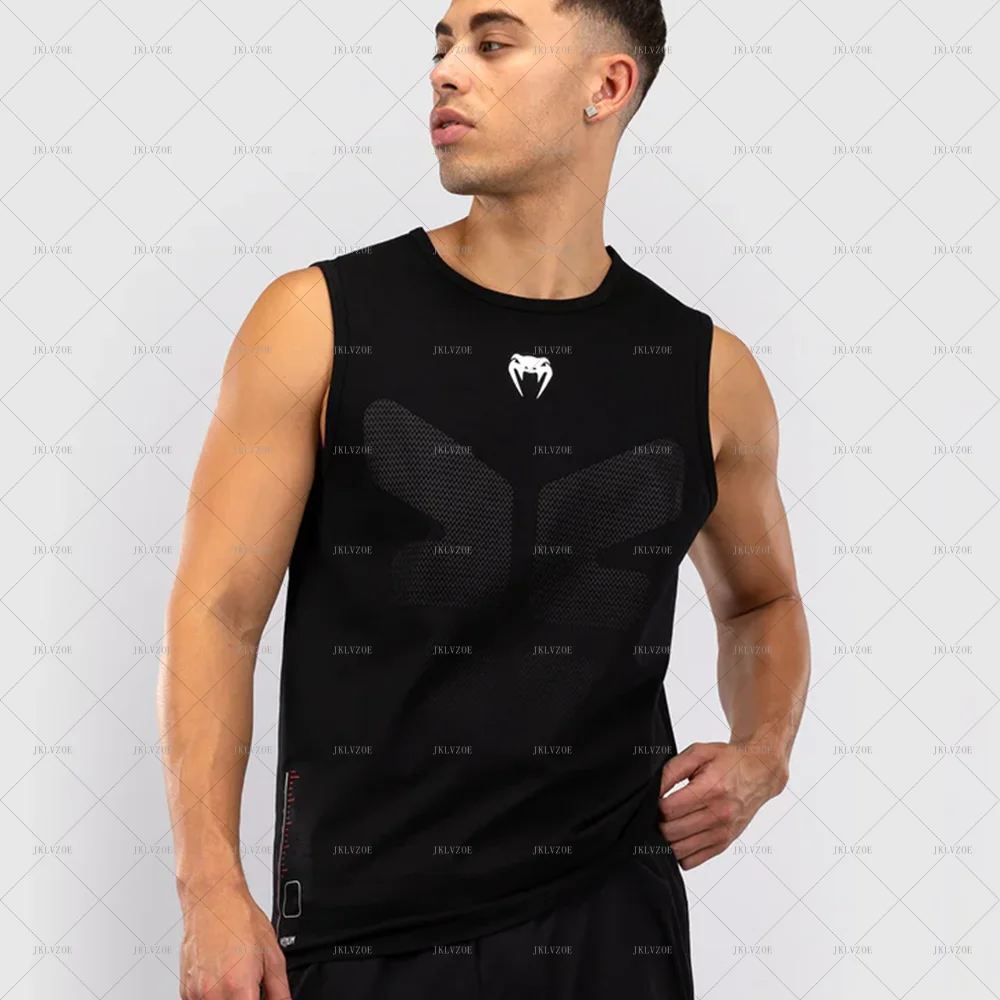 

25 New Thai Boxing Training Camp Tactical XT Tank Top Men's Muay Fight Fitness Sports Breathable Vest 3D Casual Combat Clothes