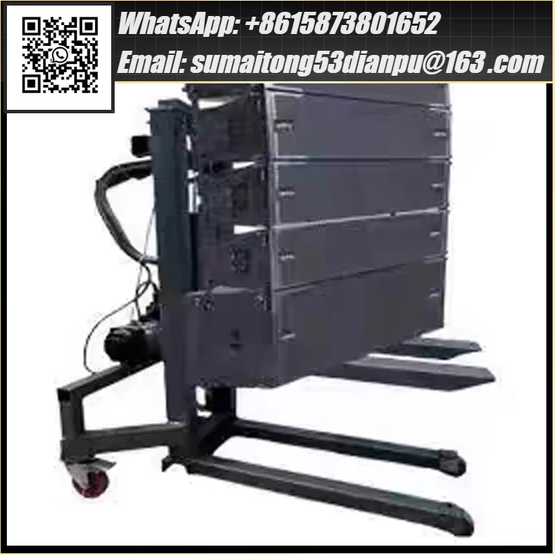 1.2M/1.6M Electric forklift Portable small loader Lighting and audio transporter Air box electric stacker