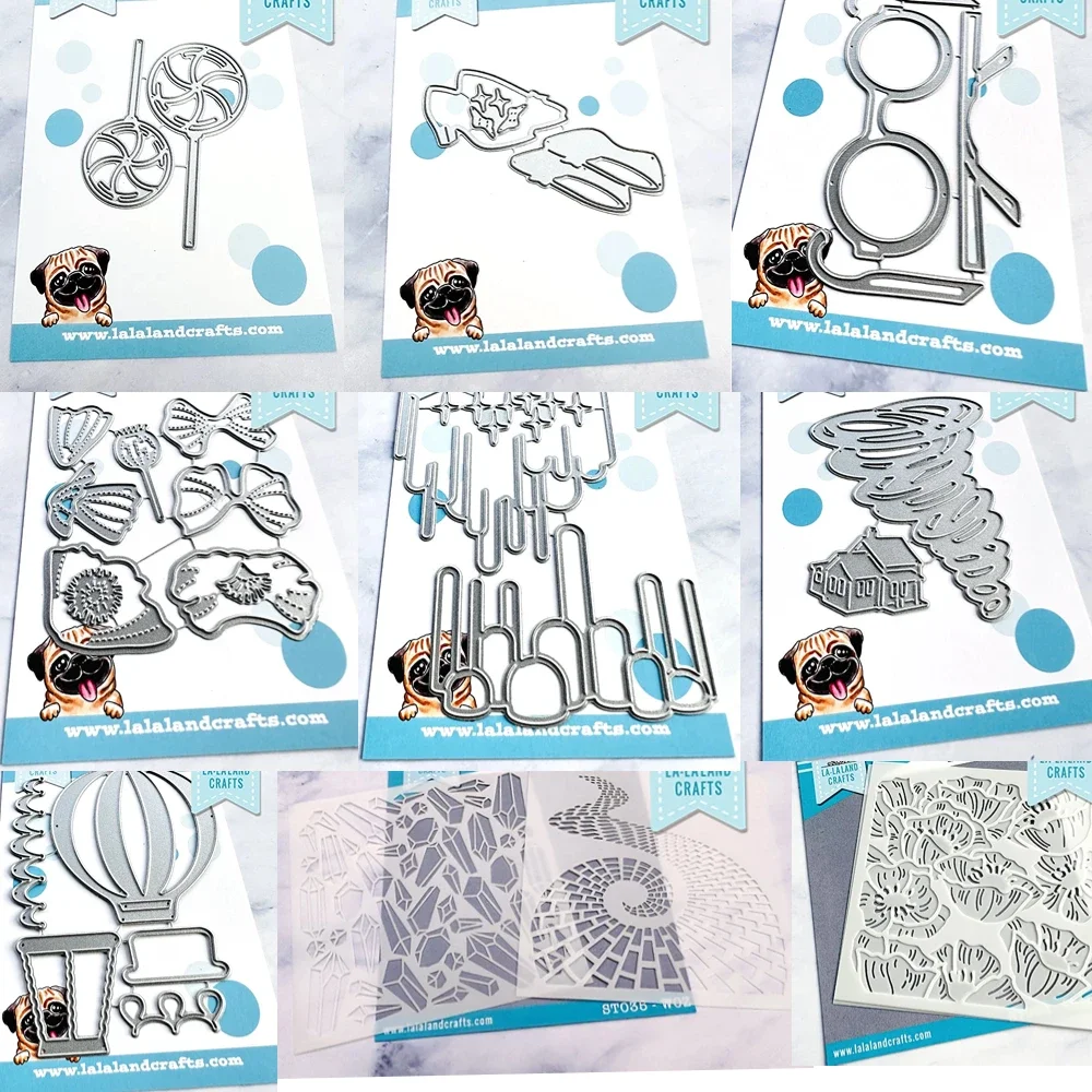 WOZ Stencil Set Metal Cutting dies  For Scrapbooking Stencil Embossing Mold DIY Paper Cards Craft Cutting