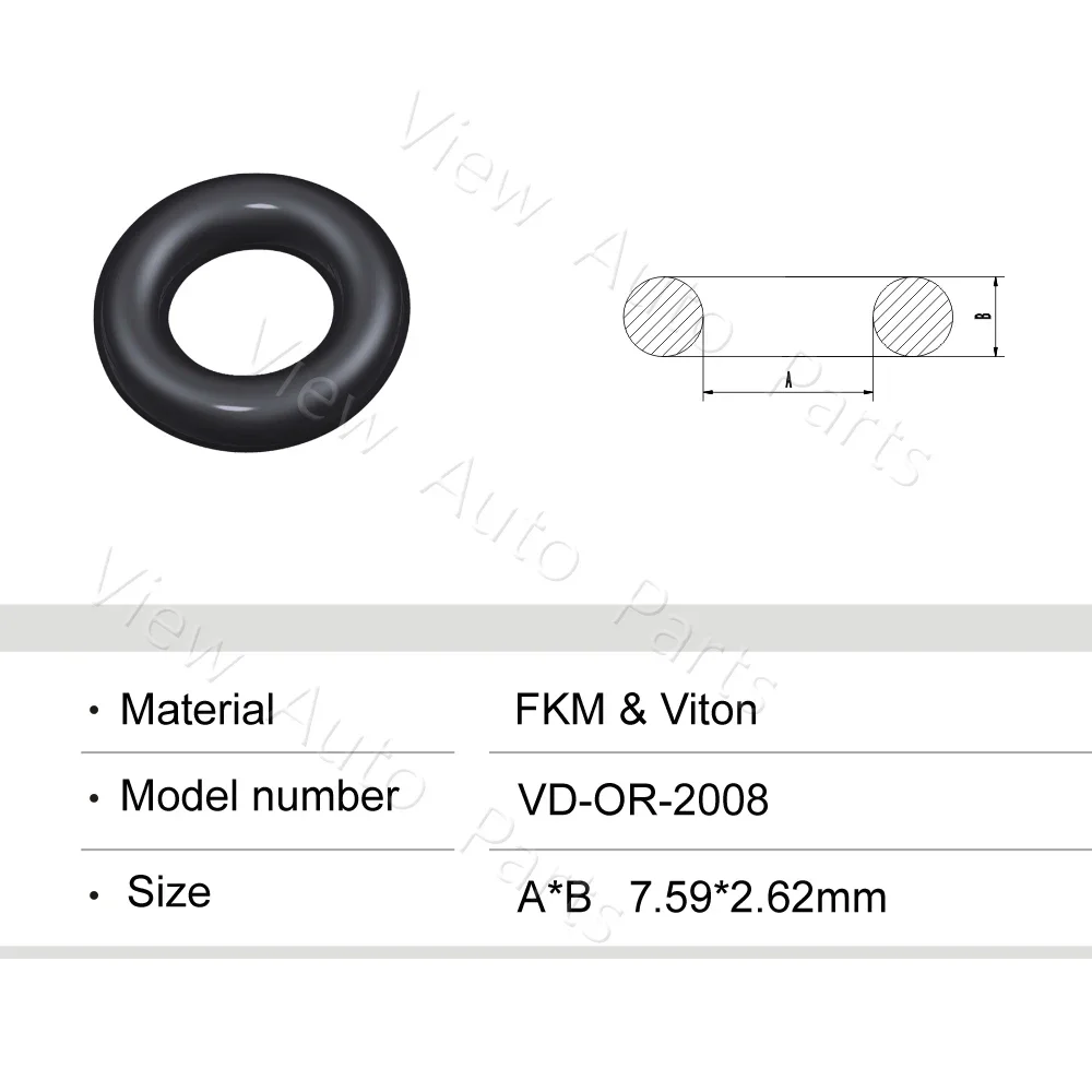 

20 шт. для Renault clio и Fiat, уплотнительные кольца FKM, уплотнительные кольца, уплотнительные кольца, комплекты для ремонта топливных форсунок VD-OR-21019