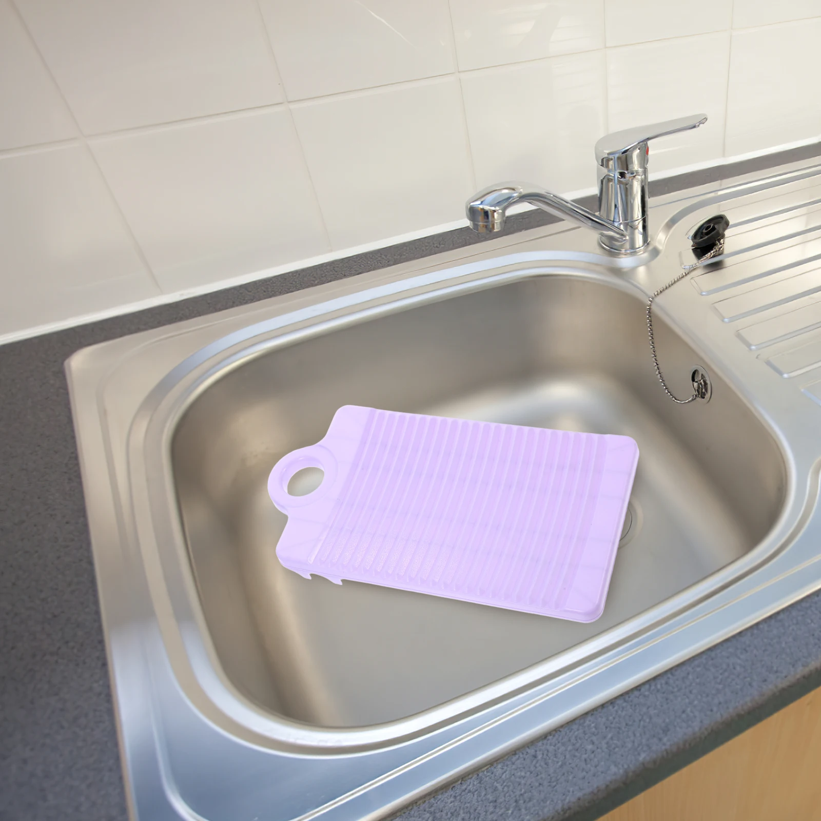 

Plastic Washboard Handheld Clothes Laundry Supply Cleaning Garment Scrubbing Small Dirt Clothing