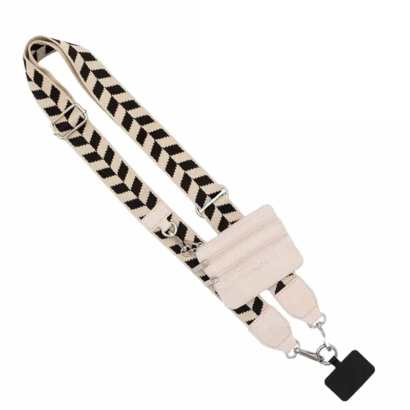 

AOAO-Phone Strap With Zippered Pouch, Clip And Go Strap For Phone With Wallet Crossbody, Phone Strap Crossbody