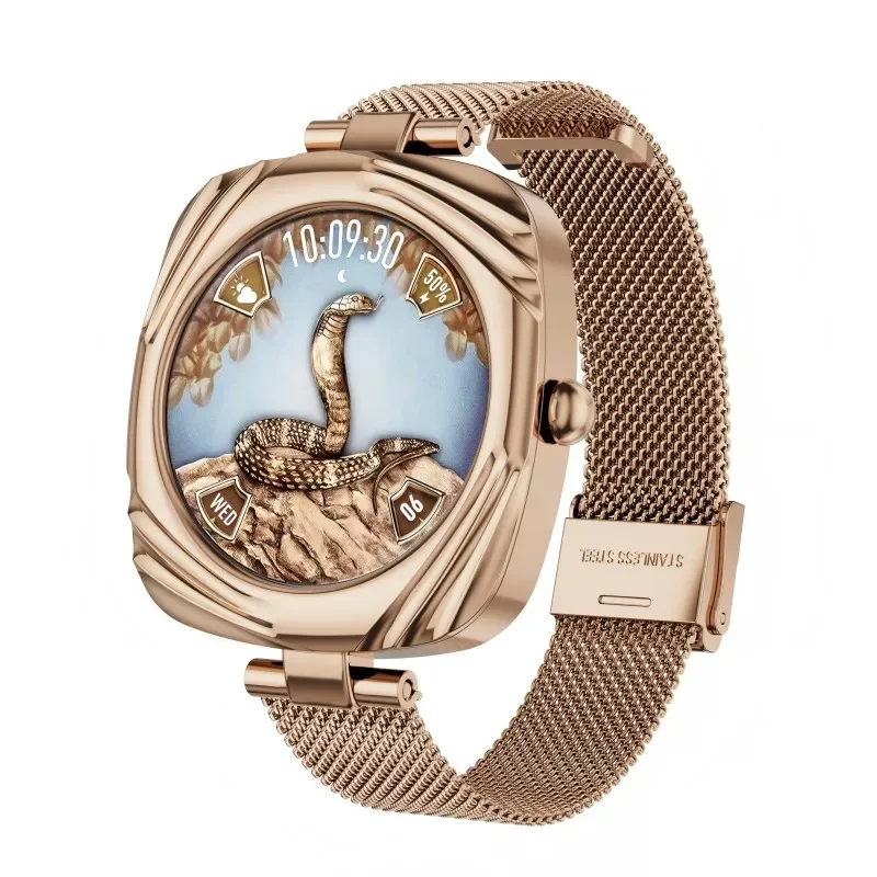 

AW5 Fashion Smart Watch Women Bluetooth Calls 1.09-inch AMOLED Screen SMS Information Display Music Playback Outdoor Smartwatch