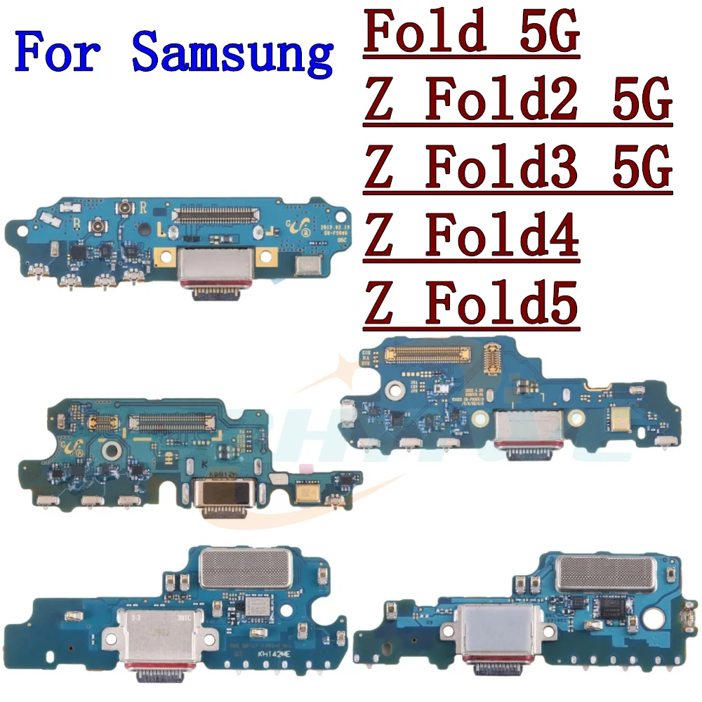 USB Charger Charging Port Dock Connector Board Flex Cable For Samsung Galaxy Z Fold 2 3 4 5 Fold2 Fold3 Fold4 Fold5 5G