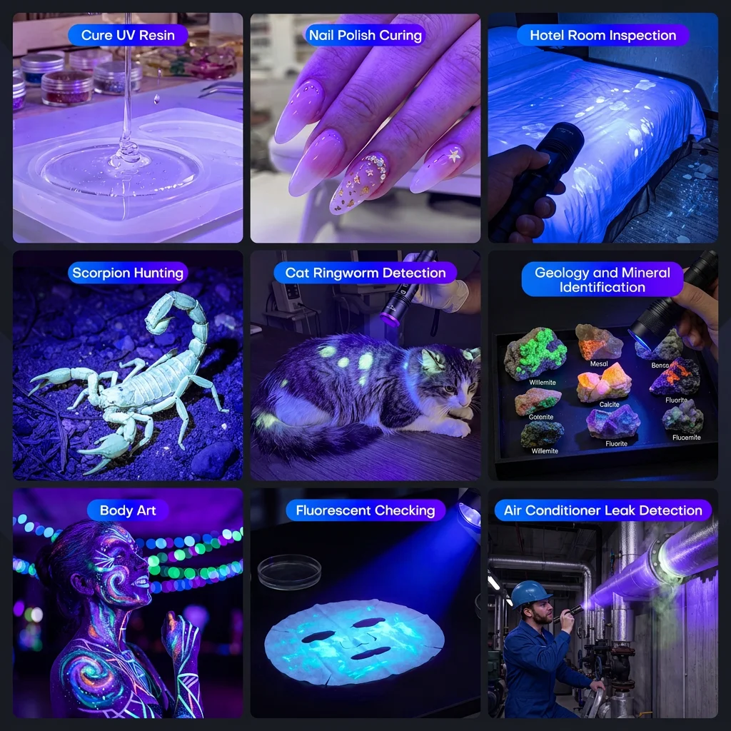 ไฟฉาย UV กันน้ำ 365 นาโนเมตร พ - Body Jewelry Websites บทวิจารณ์และราคา