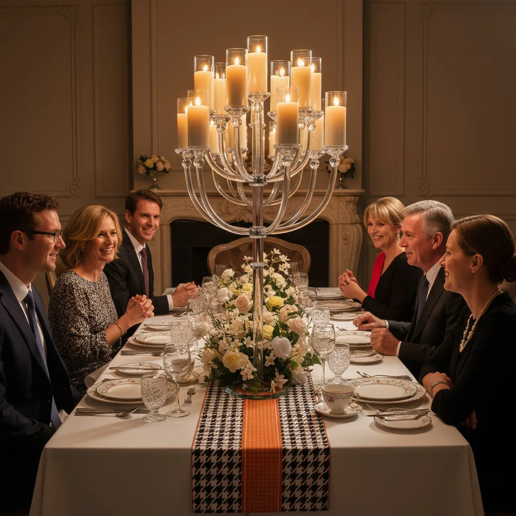 

1-10 шт. (на выбор) Хрустальный подсвечник в европейском стиле с 13 рожками для свадебных торжеств, декоративное украшение для проходов, прозрачные хрустальные элементы декора.