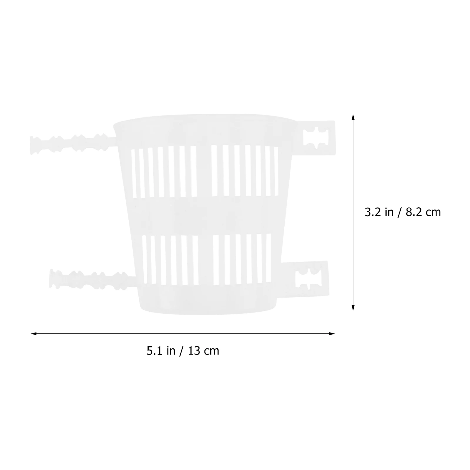

10 Pcs Planting Cups Tied Plates Premium Material Drainage Hole Suitable Company Coffee Shop Bathrooms Office Flower Pot Orchid