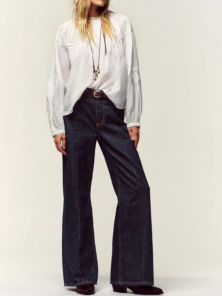 

Романтический Sle Long Sve круглый Ne сотовый узор irt, Новое поступление, женская зимняя коллекция Faion, 2025 Ele Chic