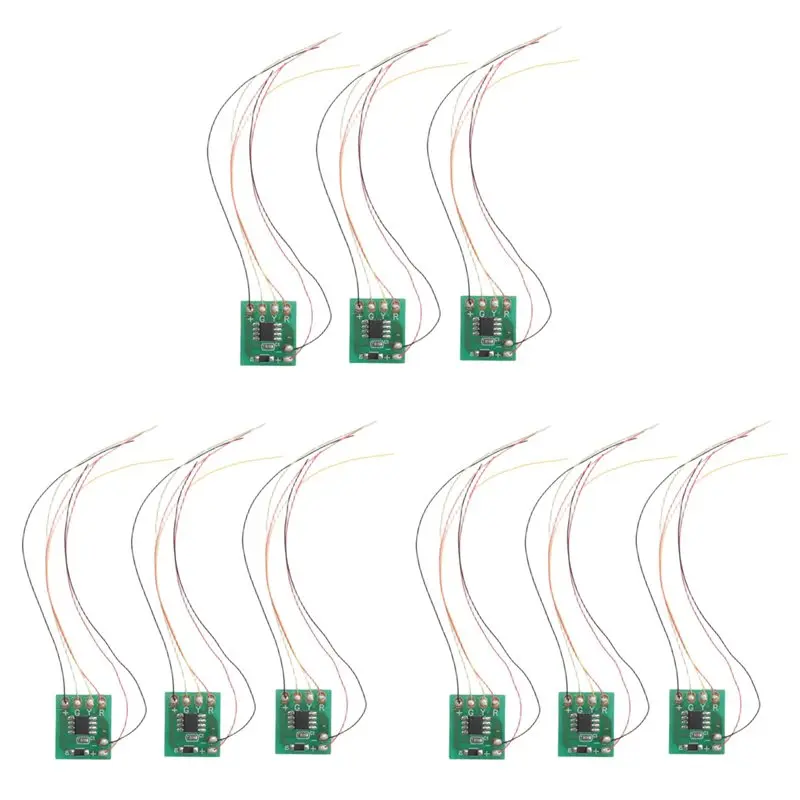 

ABUM-9Pcs HO N Scale Model Electric Circuit Board Traffic Light Signal Model HO Scale Train Railway Miniatures