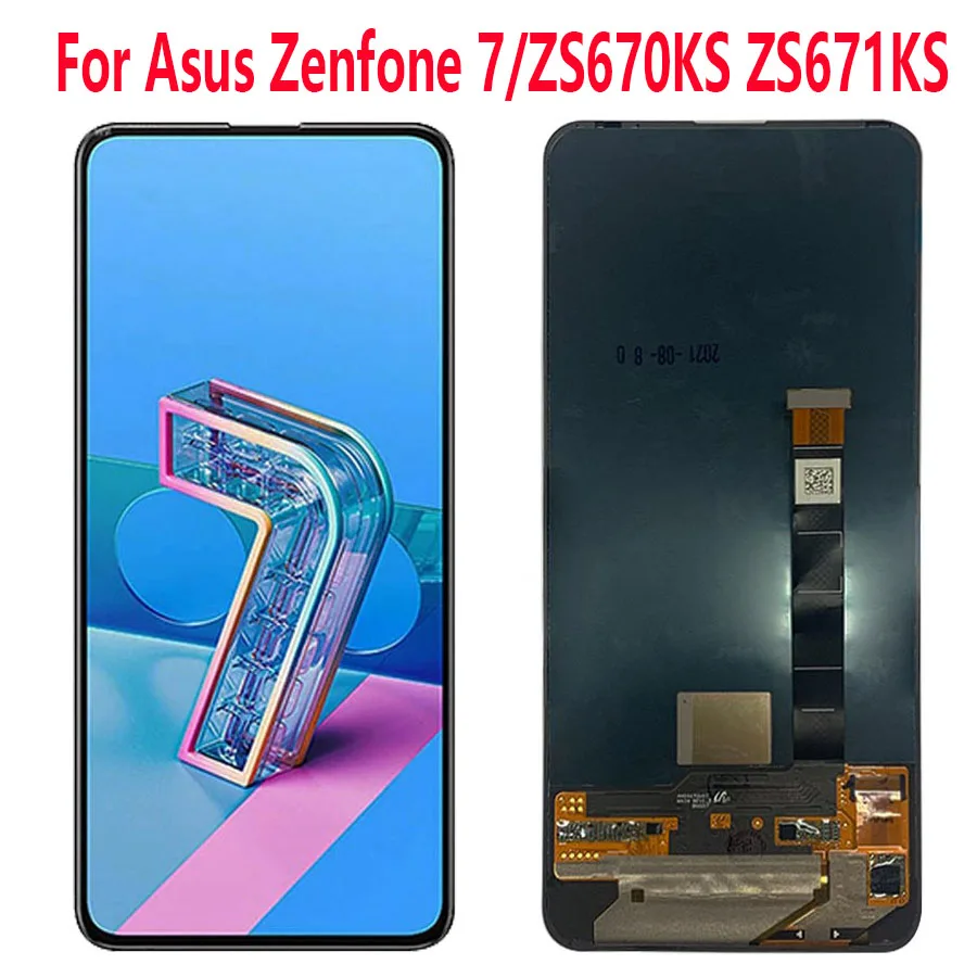 

Original Amoled For Asus Zenfone 7 ZS670KS I002D Lcd Screen Display WIth Touch Glass Digitizer Zenfone 7 Pro ZS671KS ASUS_I002D