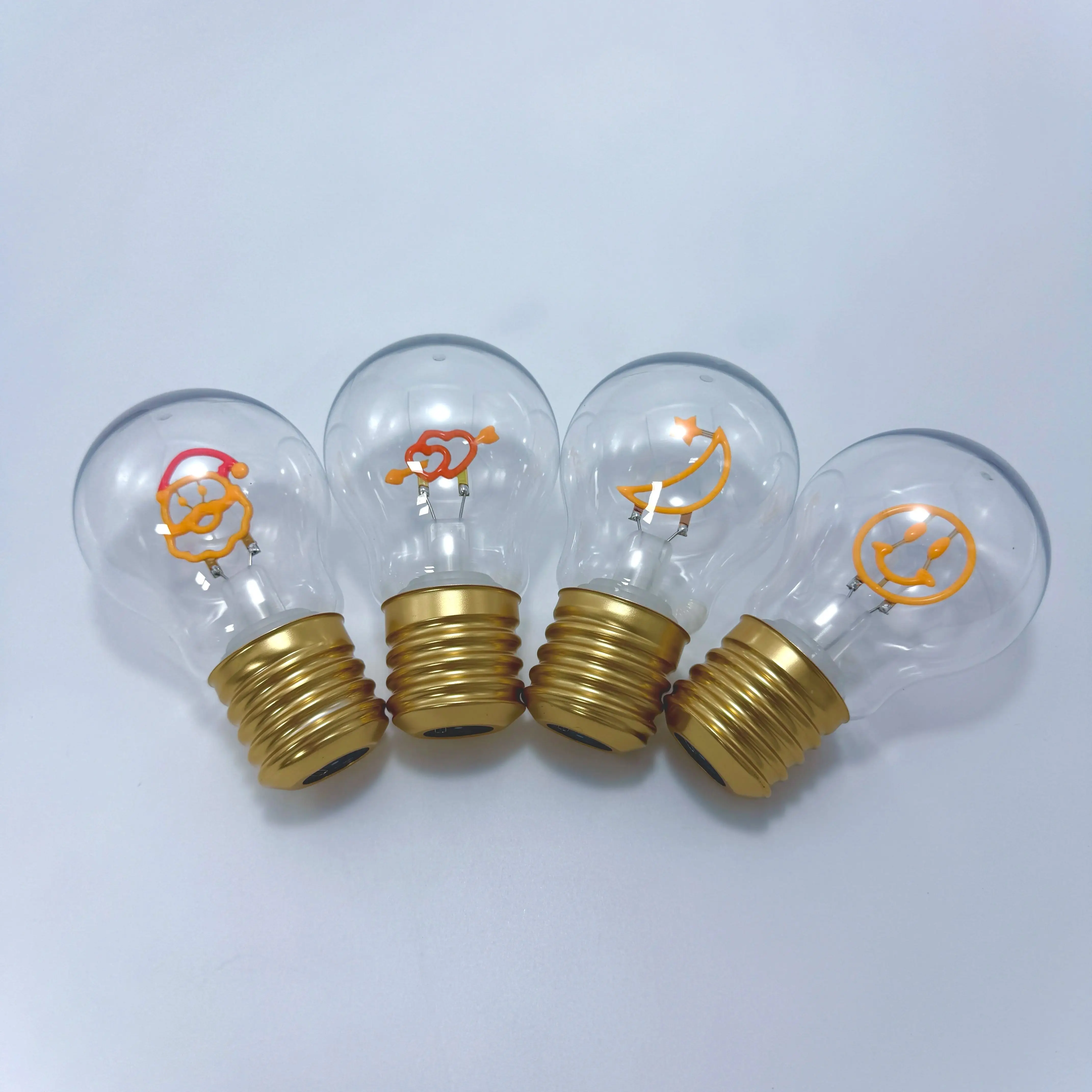 A70 Bola Lampu Isi Ulang Pemodelan Plasti Dapat Diredupkan Lampu Hias Kreatif Liburan Pernikahan Dekorasi Natal untuk Lampu Gantung