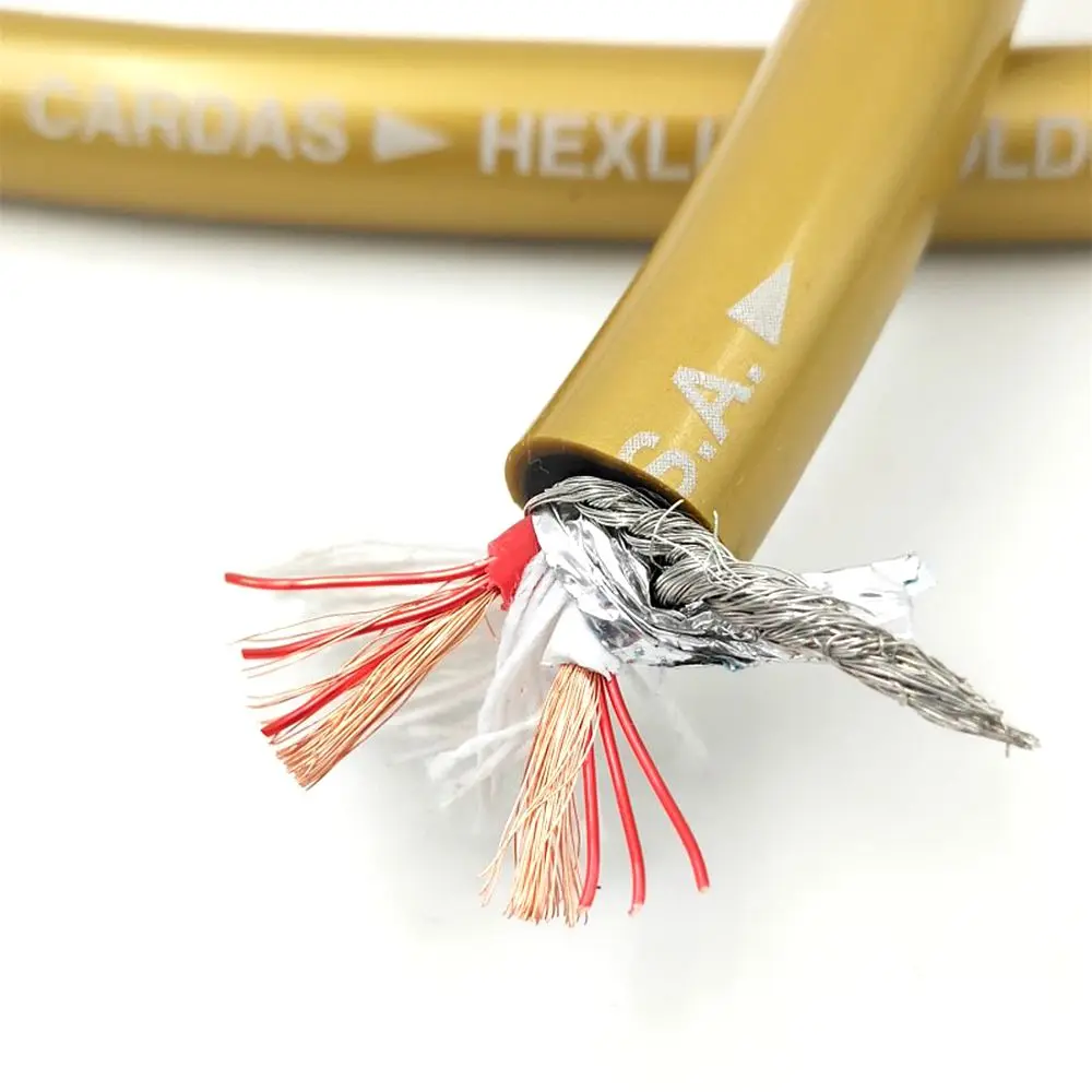 Original CARDAS GOLDEN 5-C Golden Ratio HiFi-END Grade RCA audio cable CD power amplifier connection cable WBT-0102 RCA Plug