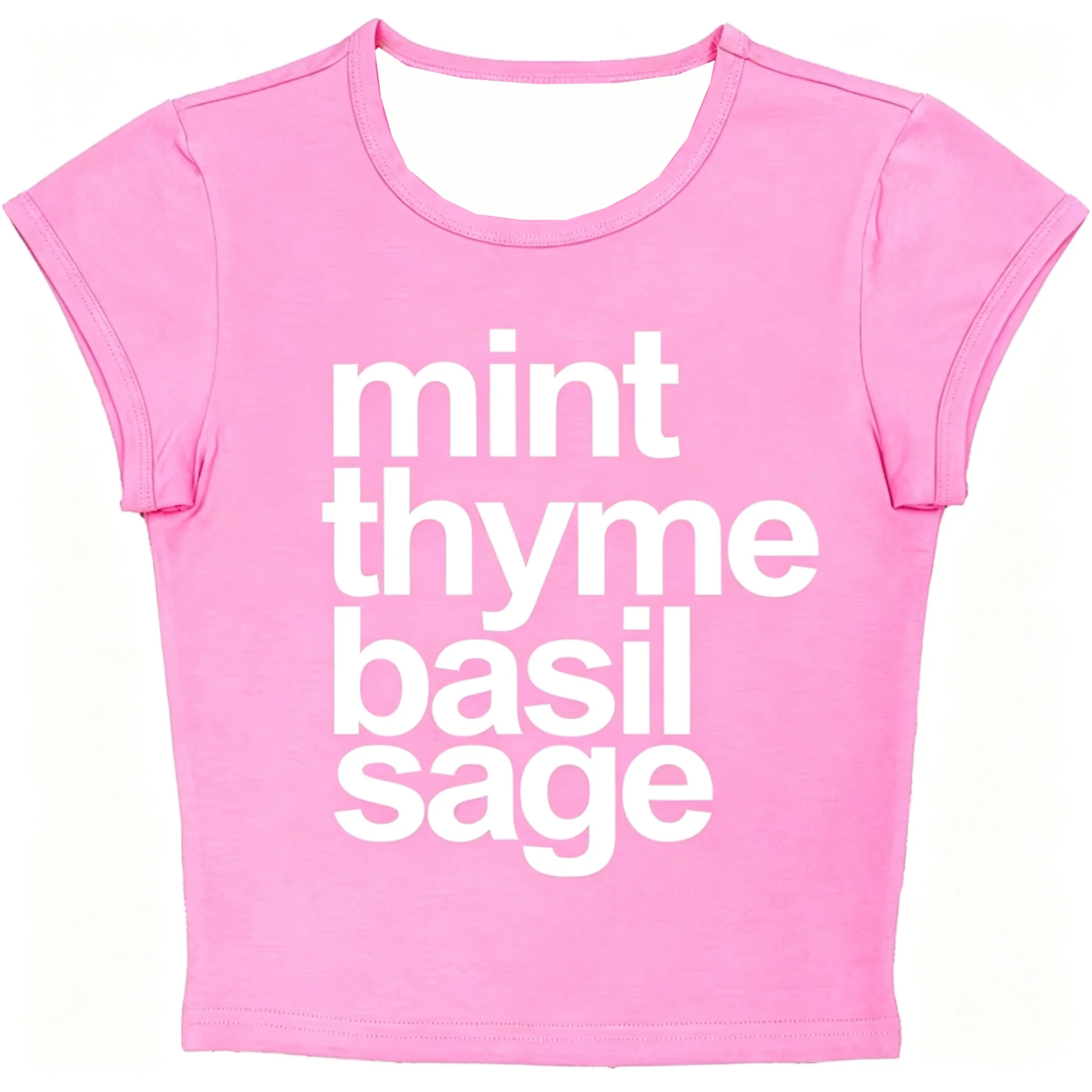 Damen-Sommer-T-Shirt mit minimalistischem Buchstaben-Print und kurzen Ärmeln für Harajuku Y2K Coquette Daily Fresh Cute Fashion Casual Wear – Detail 6