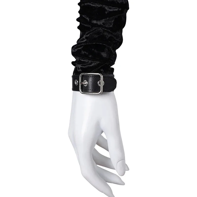 ضبابي تأثيري المخملية شال قصير فيلم ليزا فرانكنشتاين زي تمويه الكبار النساء لعب الأدوار فانتازيا ملابس الإناث هالوين #5