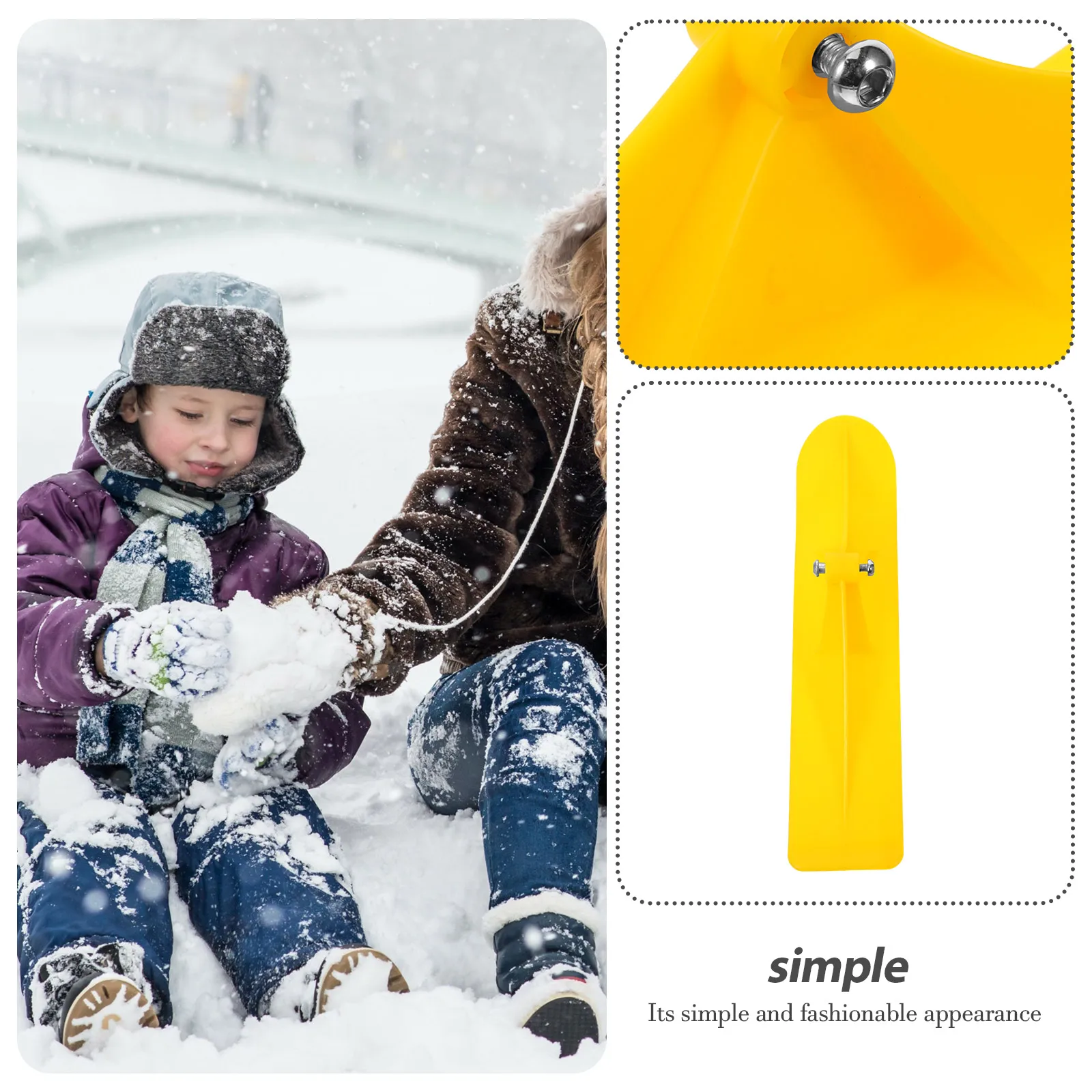 

Sled Board Scooter Snow Sledding Equipment Ski The Balance Bikes Kit Pp Child