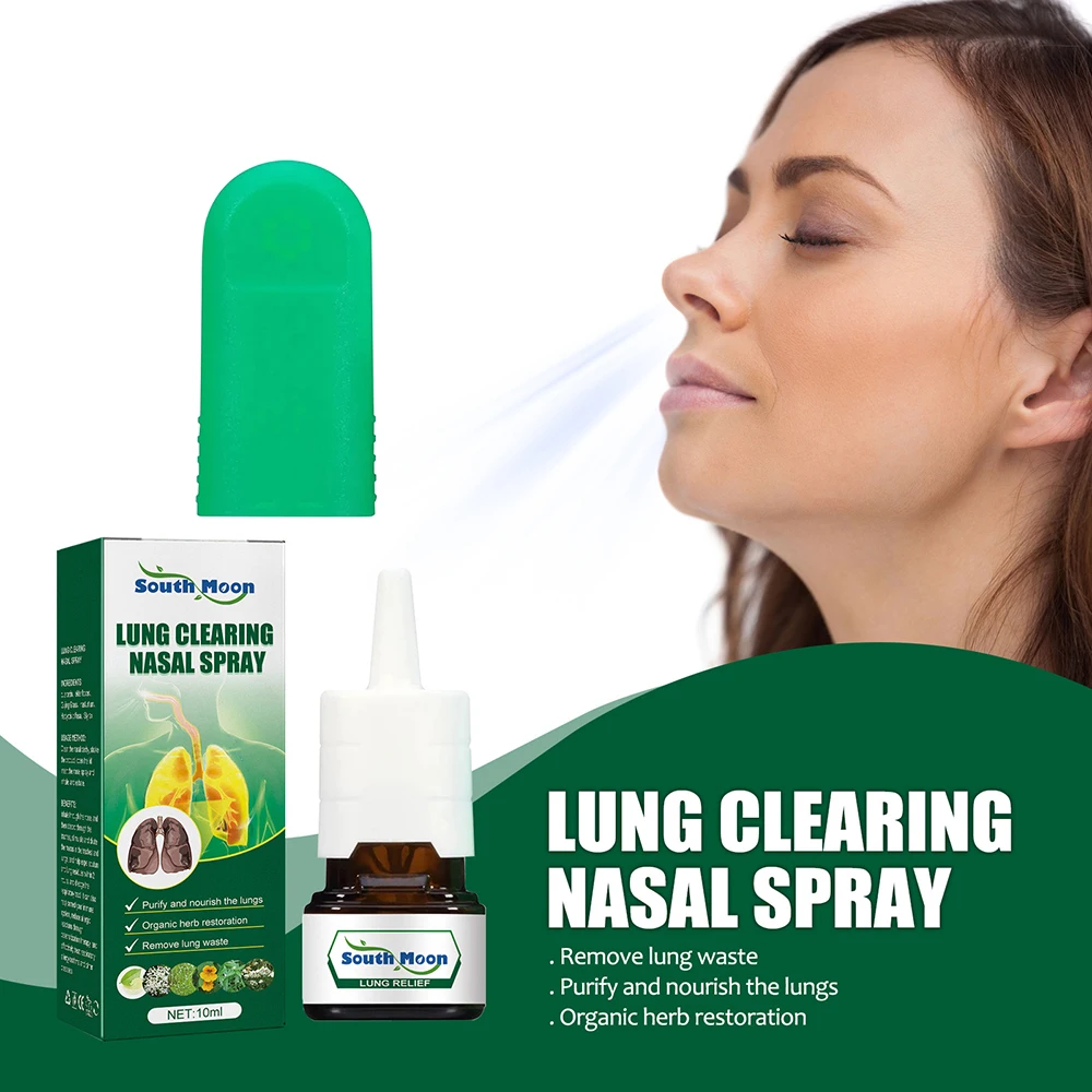 

Lung Clear Nasal Spray Herbal Lung Cleanse Detox Allergic Rhinitis Sinusitis Treatment Anti Snoring Purify Nourish The Lungs