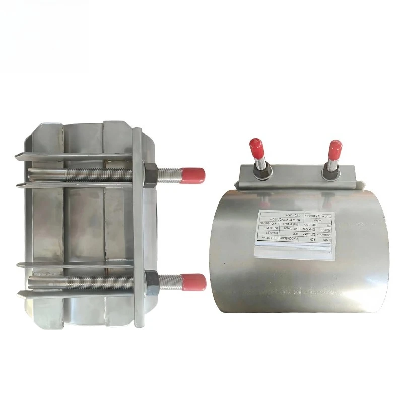 

Factory wholesale industrial pipe fittings double belt repair clamp stamping welding pipe fittings