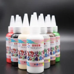 60ML/ Bottle of Color Liquid Polymer Clay DIY Handmade Flower Mold Creative Polymer Clay Painting Work Production Materials