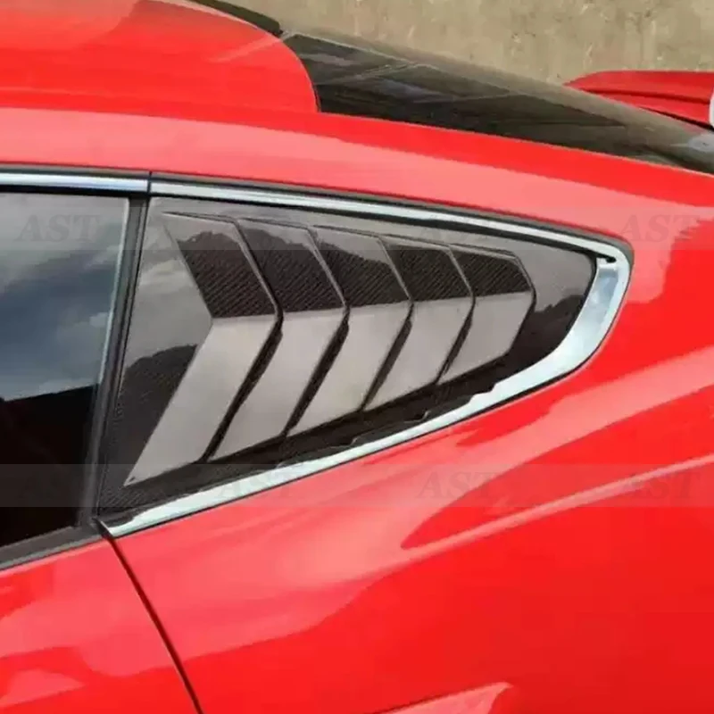 

For Ford Mustang Cars Lamborghini Style Carbon Fiber Rear Window Blinds Side Vents Rear Window Blinds Body Kits