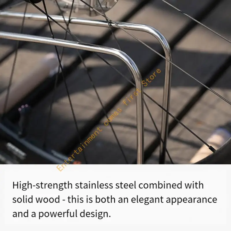 Parking Stand for Indoor Home Storage, Metal Bike Rack with Contact Design for Room Side Placement, Garage Organization, or