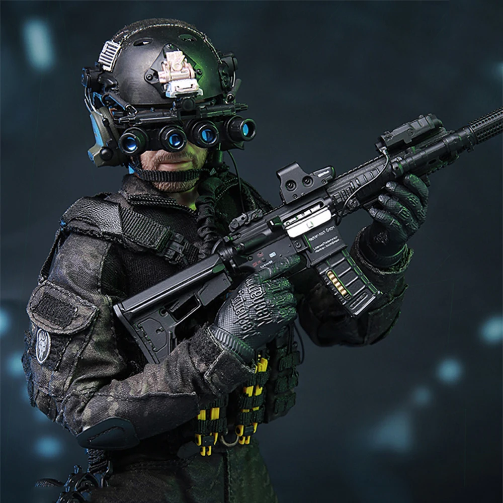 ViiKONDO M013 Minitimes 1/6 Figura de ação EUA Seal Team Capitão Marinha Estatueta de Força Especial 12 ''Juguete Soldado Modelo e Conjunto Completo de Cachorro